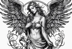 Angel from hell tattoo idea