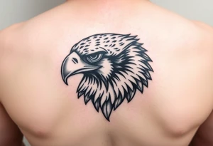 Hawk face as the eastern edge of Iowa tattoo idea
