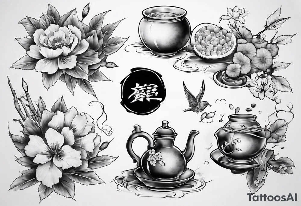 Still life scene tattoo idea