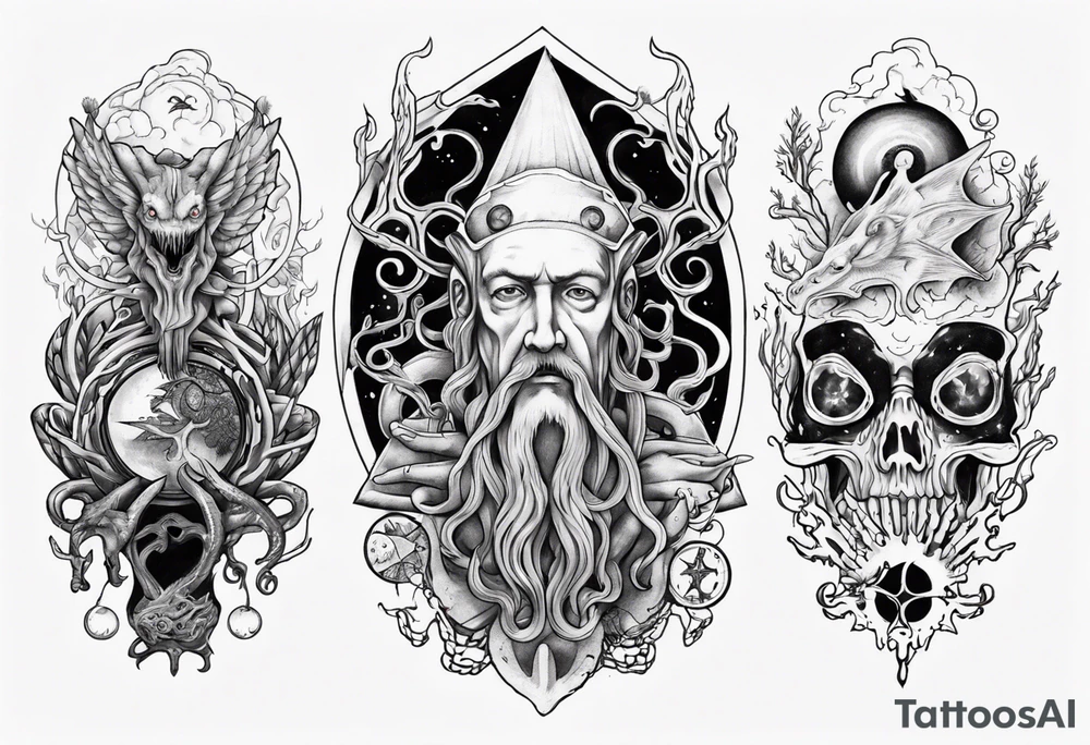 lovecraft myth tattoo tattoo idea