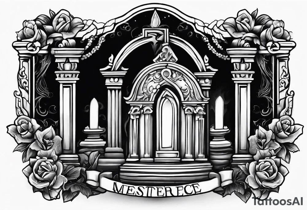 Gravestone without cross tattoo design tattoo idea