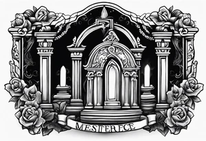 Gravestone without cross tattoo design tattoo idea