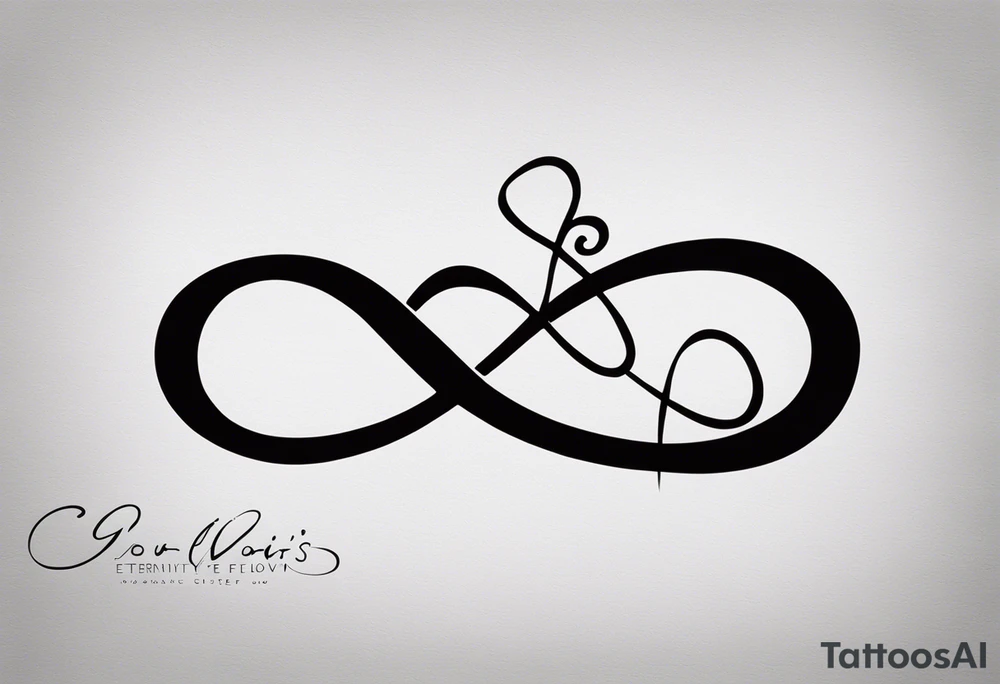 Eternity Symbol: A delicate, outlined infinity symbol as the foundation of the tattoo. 
Puzzle Piece: One small, outlined puzzle piece placed along one of the loops of the eternity symbol (typically on the lower curve or where the lines cross in the middle). 
Handwritten Text: Your sister’s words, “to my favorite sister,” can flow along the curve of the infinity symbol, following its shape. 

Positioned horizontally on your ankle for a balanced look. tattoo idea