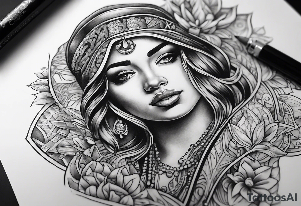 money tattoo idea