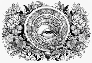Underboob tattoo that follows the shape of the boob tattoo idea