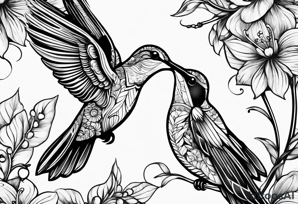 Hummingbird tattoo idea