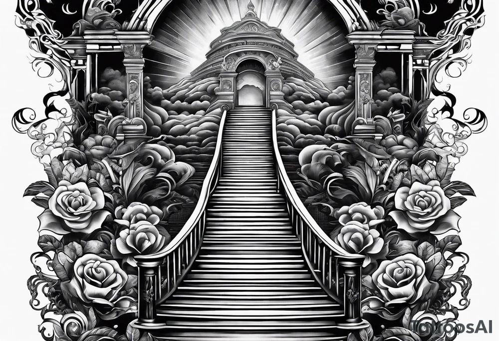 stairway to heaven and hell tattoo idea