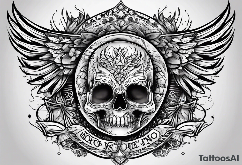 feel no pain show no emotions tattoo idea
