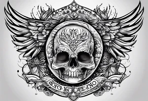 feel no pain show no emotions tattoo idea