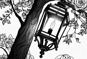 Street lamp tattoo idea