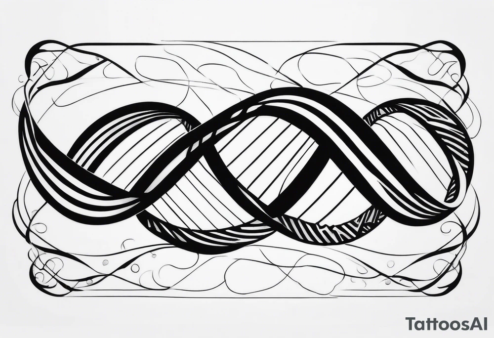 DNA strand tattoo idea