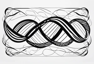 DNA strand tattoo idea