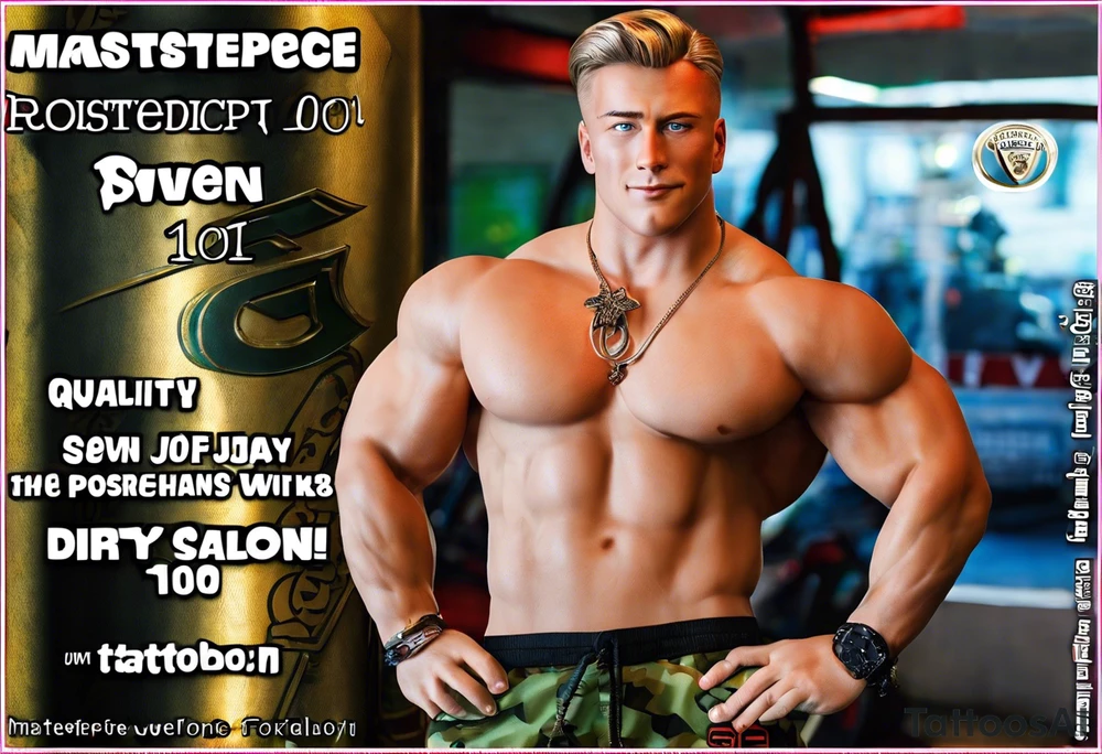 Sven is a German prince and doctor numerology 
101082 ❤️
Sven is a soldier in the German army 
Foreskin fanclub 
Dirty blunts 
Inside jay 
Diamond ring 
VW statue from BB 
Porsche with stupid sales idiot 
Sven’s picture on shoulder Spence tattoo 
Gallon of Milk in one hand one hand cuff hanging down 
Scepter in one hand knife in pocket
A stethoscope hanging around your neck
Mushrooms 
Naked cats 
Ice 
Watches 
Chase bank on fire ❤️
A mirror with a few lines
Feragamo shoe boxes 
Jay is backdrop entire back
Tina and Gabriel inside of a larger naked cat 
5 10k straps
Small pic of Jen’s RAV4 license plate JEN
MDMA rock
A little Pic of Leland if everything works out
Small pic of cheena and V
Small pic of Turban J and Heather 
In a very prominent spot, a picture of Brady driving boat, Thea and Zane in a tube
Panerai money clips the letters Svvj tattoo idea