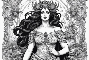 Hades and Persephone in Hell tattoo idea