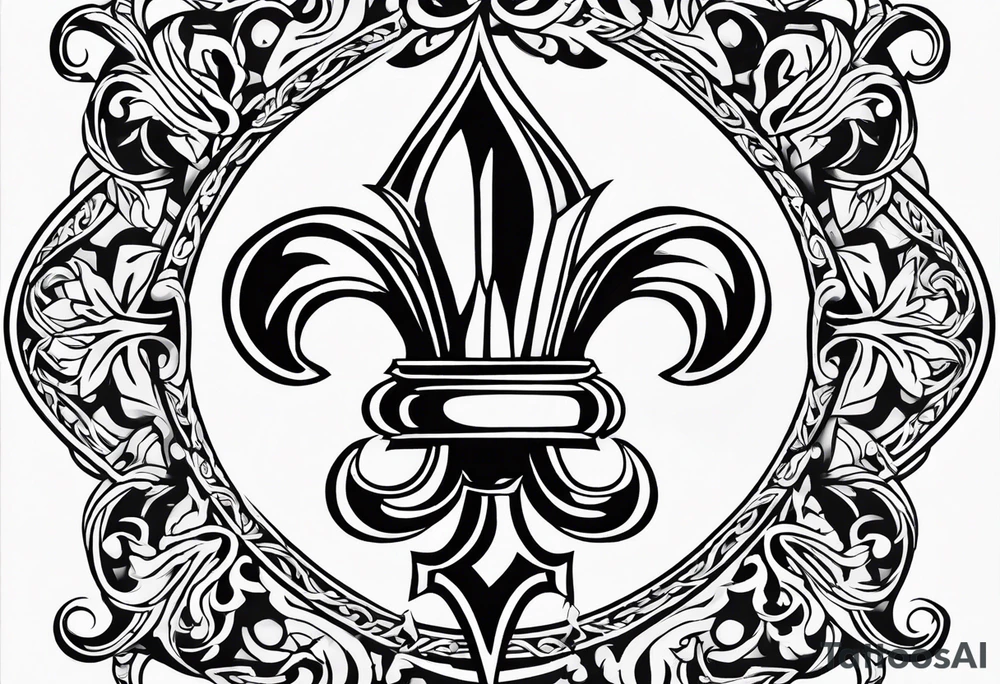 Fleur de lys celtique tattoo idea