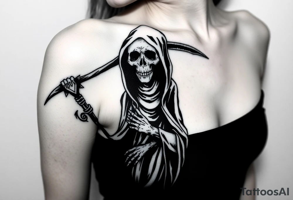 grim reaper tattoo idea