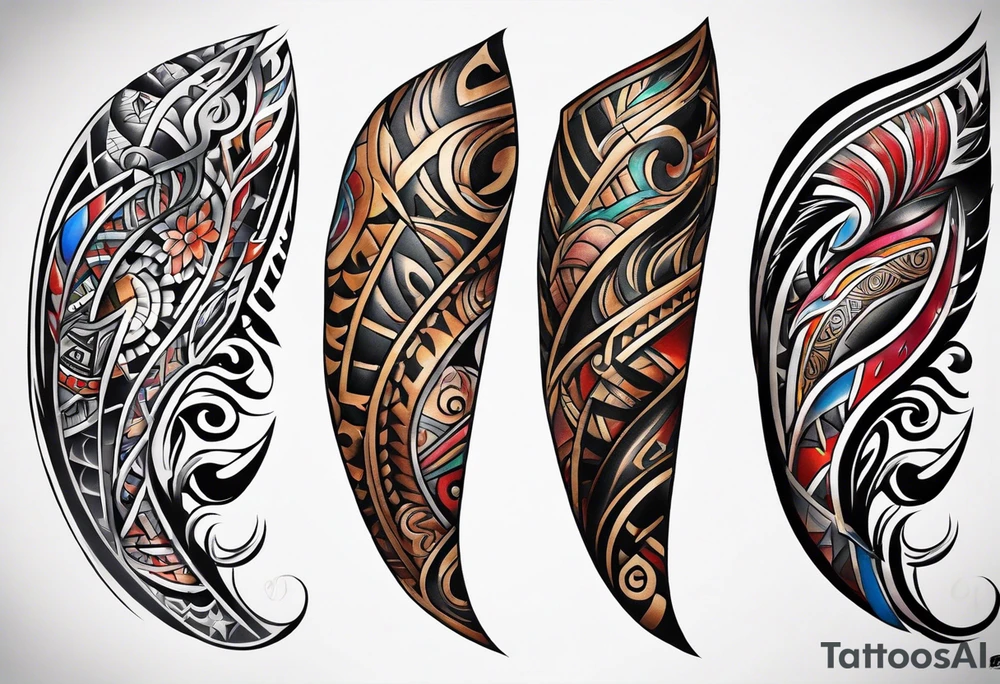 Puerto Rican tribal arm tattoo tattoo idea