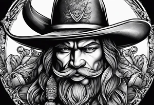 Cigars, booze, bull fighting tattoo idea