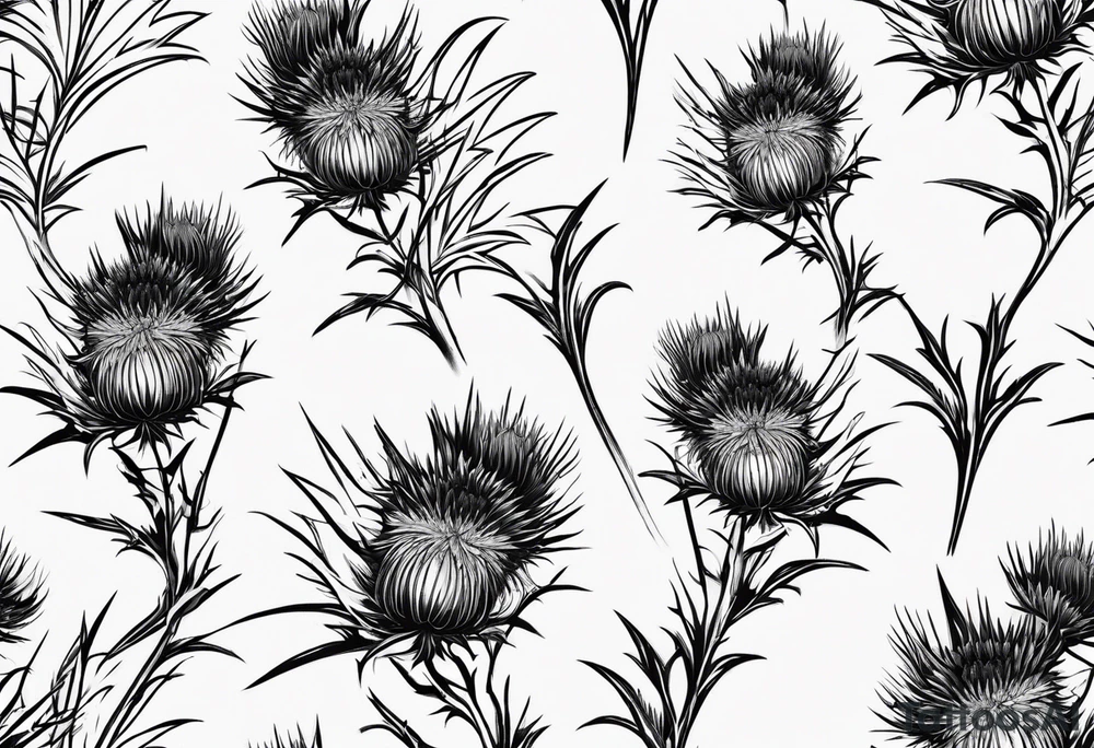 Scottish thistle tattoo idea