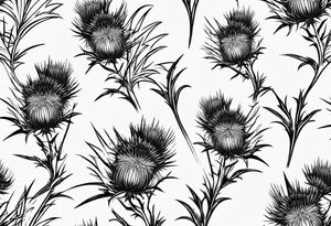 Scottish thistle tattoo idea