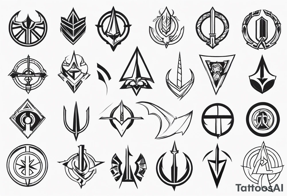 Ancient spartan symbol tattoo tattoo idea