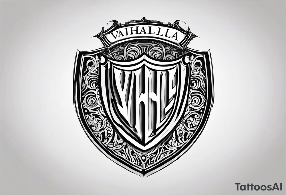 Valhalla shield tattoo idea