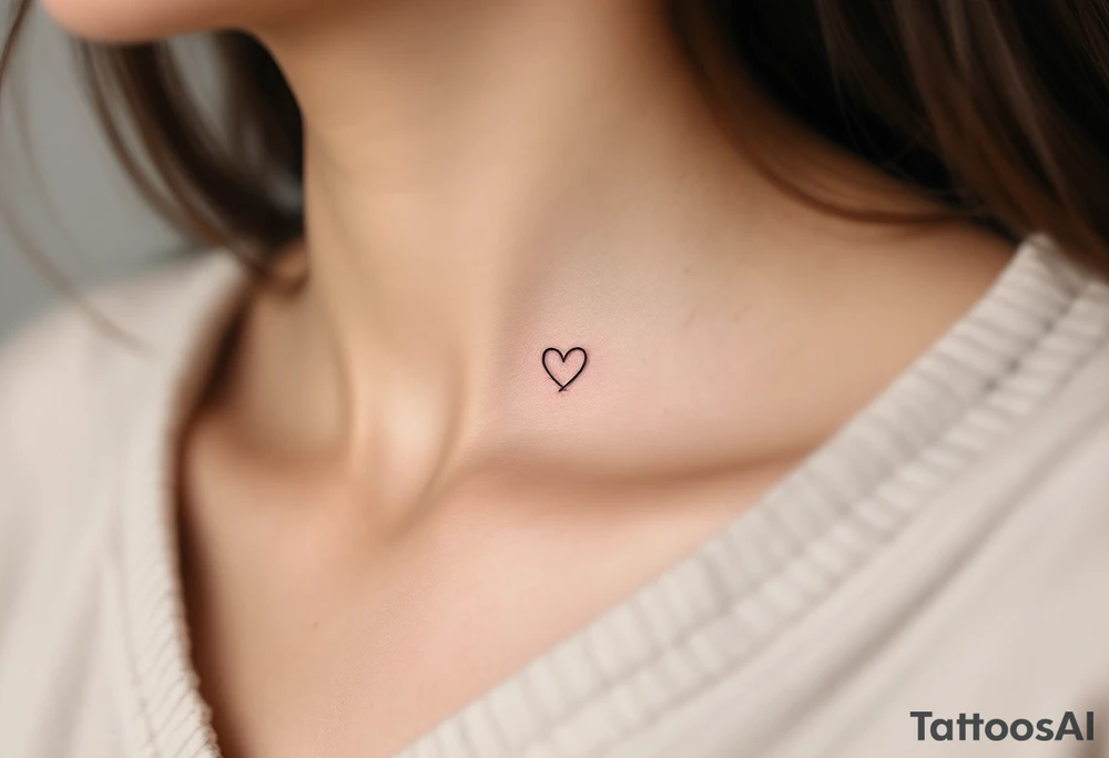 A fine-line infinity symbol with one loop shaped like a soft pink heart, symbolizing lasting affection. tattoo idea