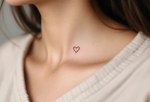 A fine-line infinity symbol with one loop shaped like a soft pink heart, symbolizing lasting affection. tattoo idea