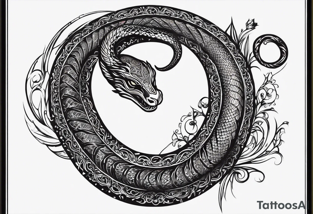 i want a tattoo on my upper back which is like this: a sword which follows the line of my spinal cord and a snake is coiled around and the head of the snake is near my left shoulder with its mouth open  i want it to be modest in size.. so in future there is still enough space to get a new tattoo. The tattoo will be in black and gray. The sword should be something traditional like the one a king have in the battle. The length of the sword should be half of my spine and the size of the snake should be in proportion to the sword. Illustrate it now and then I might give more ideas tattoo idea