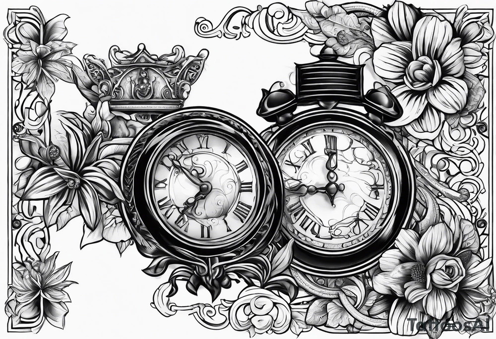Fine line postage stamp tattoo idea