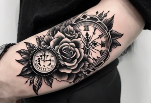 rosary tattoo on forearm tattoo idea