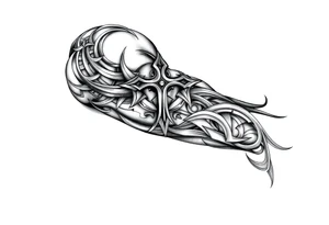 Tribal  religious tattoo idea