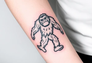 Bigfoot tattoo idea