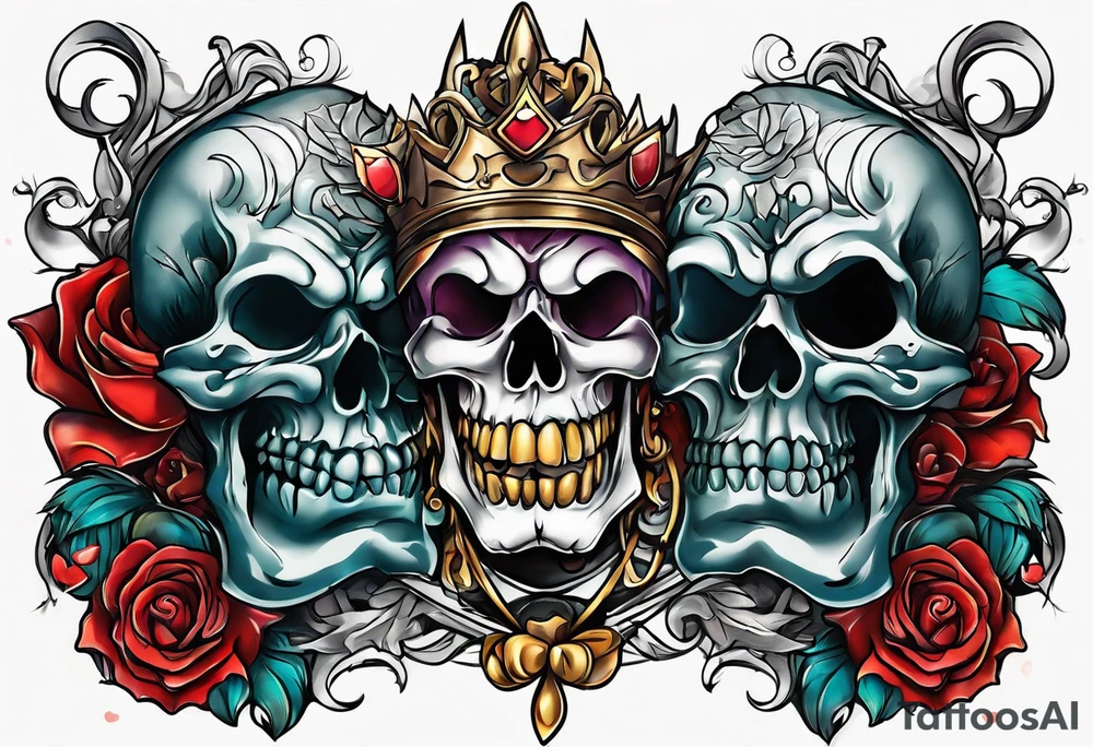 Laugh now cry later tattoo idea