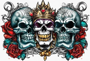 Laugh now cry later tattoo idea
