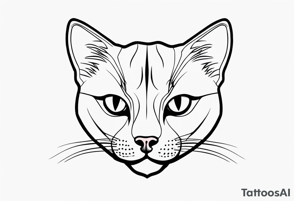 Lovely cat tattoo idea