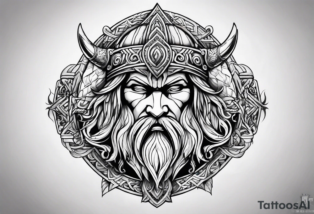 Valhalla norse heritage tattoo idea