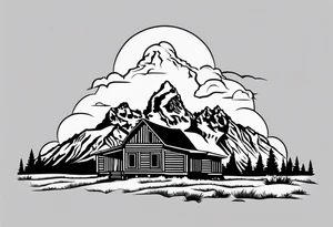 grand Teton mountain tattoo idea