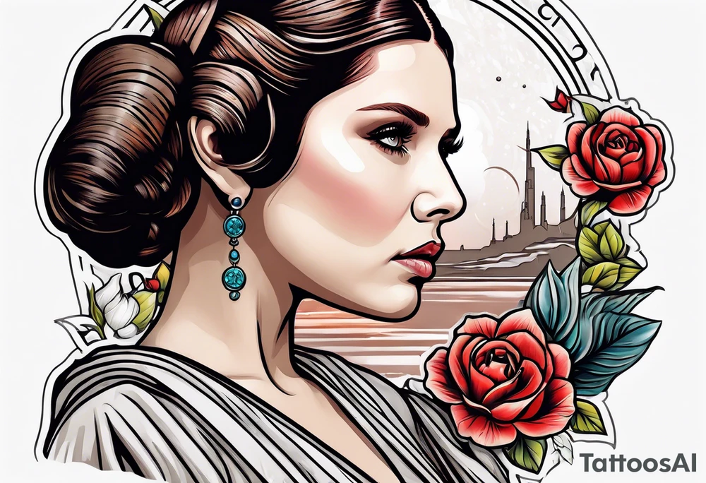 Star Wars Leia tattoo idea