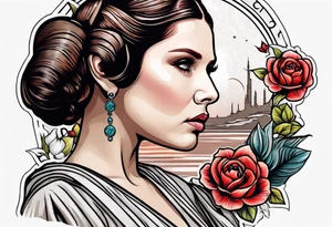 Star Wars Leia tattoo idea