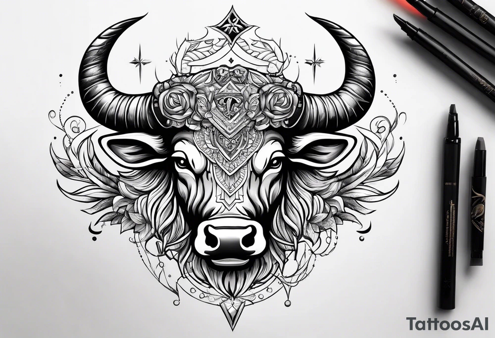 Taurus and cancer together tattoo idea