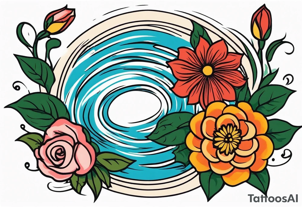 baptize in water


old school vintage simple traditional design with vintage flowers surrounding
bold color simple tattoo idea