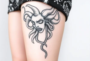 Big headed Medusa tattoo idea