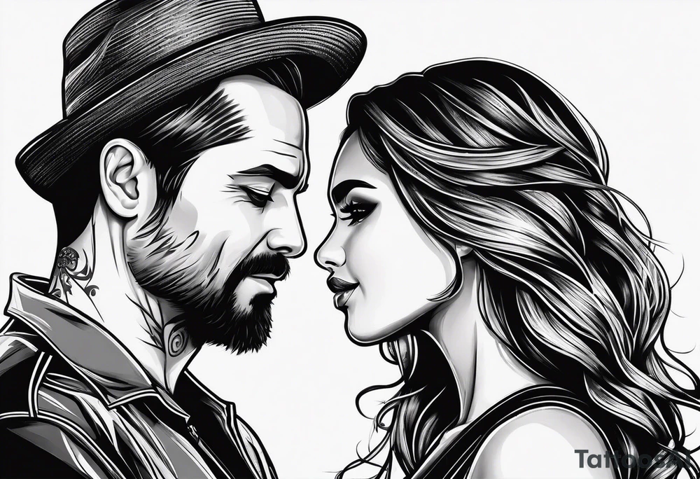Daddy and daughter tattoo idea