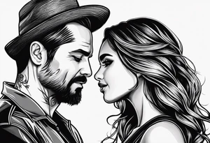 Daddy and daughter tattoo idea