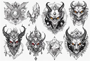 The Demon Stolas obsessed with gems, knowledge of astrology and poisonous gems. tattoo idea