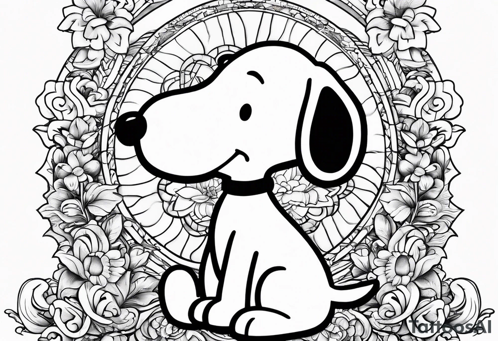 snoopy and Woodstock tattoo idea