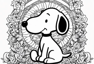 snoopy and Woodstock tattoo idea