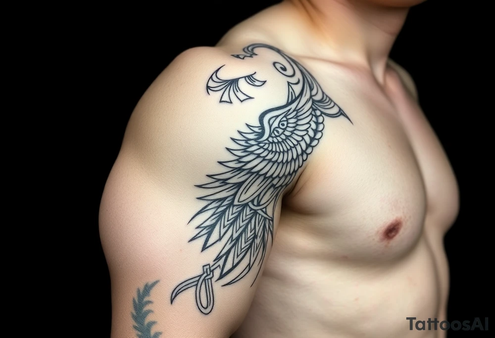 Egyptian theme . Add more elements. I have Egyptian symbols also so I want to connect them tattoo idea