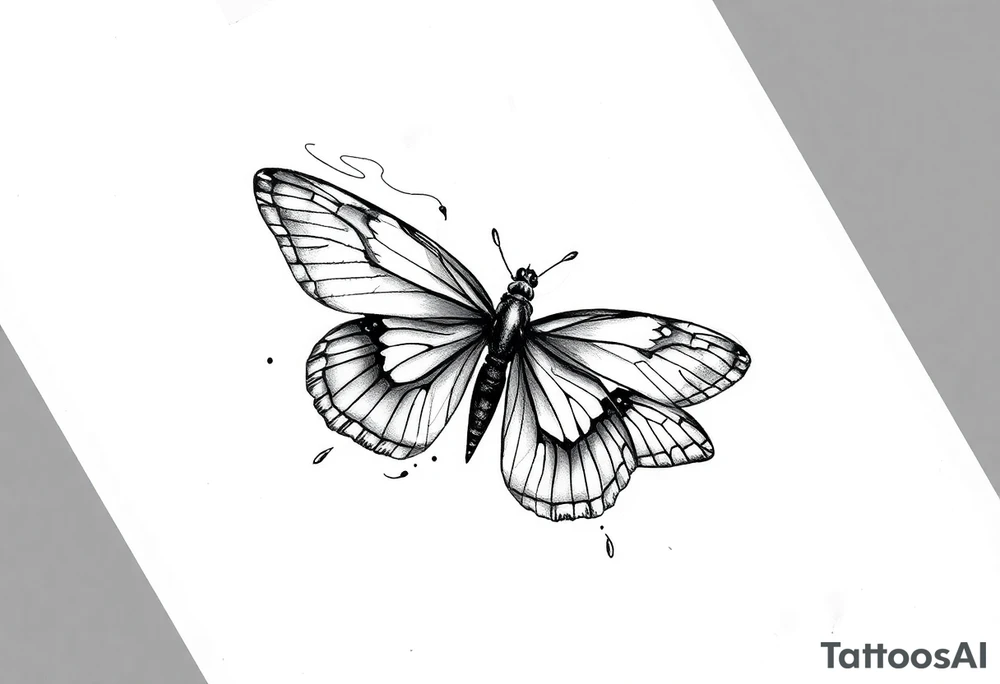 Justinwith butterfly and dragonfly tattoo idea